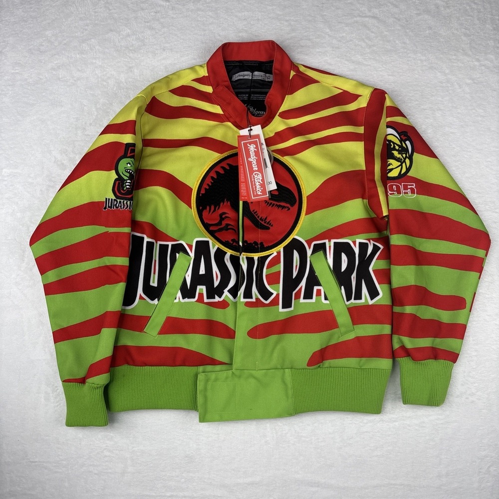 Jurassic Park Work Jacket Men's Size XS Headgear Classics 1995 Multicolor, New